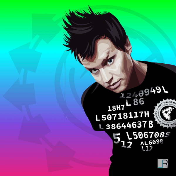 Mark Hoppus Vector Illustration